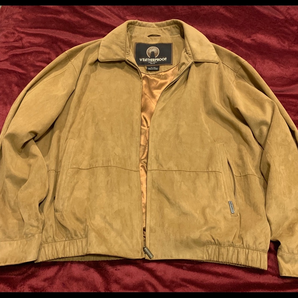 Weatherproof Suede/Tan Overcoat